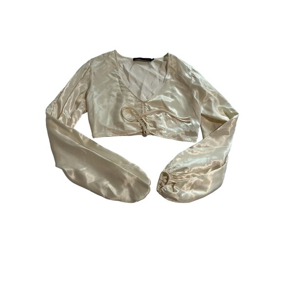House of Harlow 1960 x Revolve Averie Blouse in Ivory - Picture 1 of 5